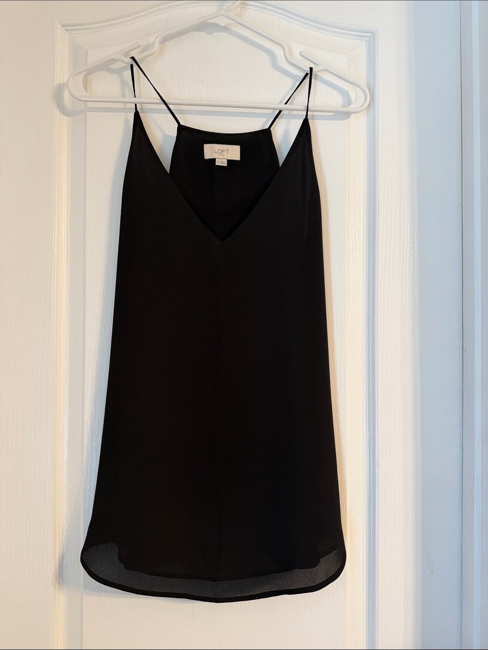 LOFT Black V-Neck Spaghetti Strap Cami